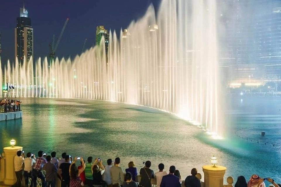 Dubai Fountain Show - Bridge Walk or Lake Ride