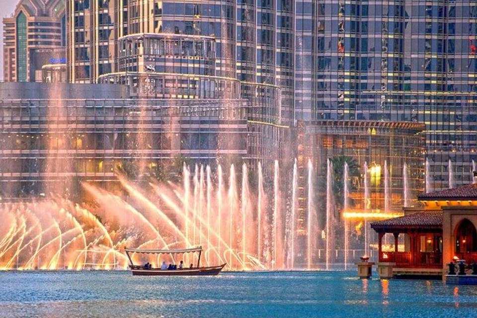 Dubai Fountain Show - Bridge Walk or Lake Ride