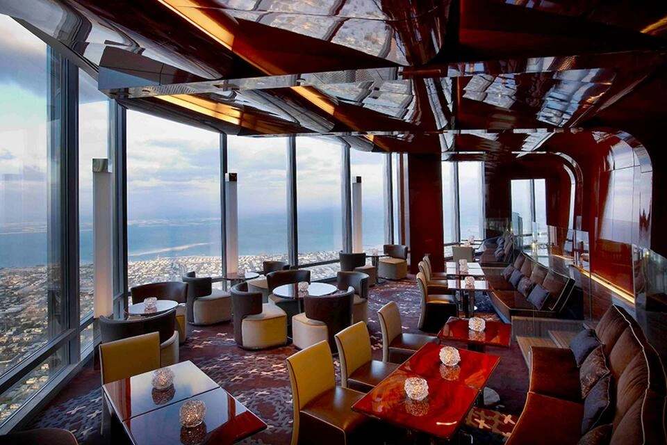 Dining Experience at The Atmosphere in Burj Khalifa with Private Dubai by Night Tour