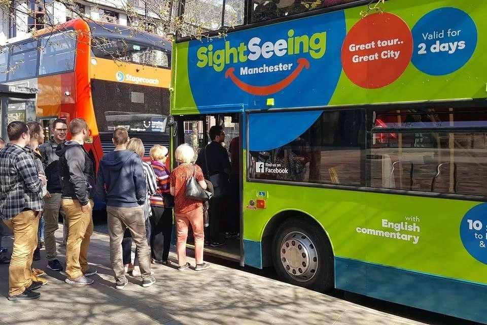 Sightseeing Bus Tours: 2-Days Manchester Hop-On, Hop-Off Ticket