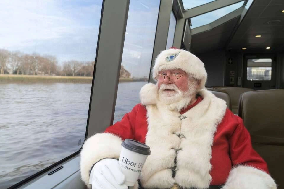 Uber Boat by Thames Clippers: Christmas Lights Tour (Bus and Boat)