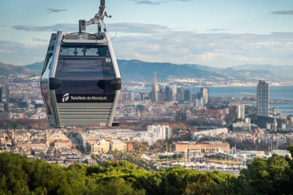 Montjuic Cable Car Ticket and Castle Tour