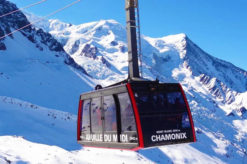 Panoramic Chamonix Aiguille du Midi Mer de Glace