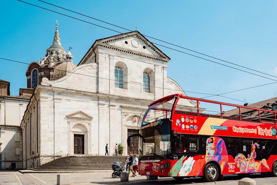 City Sightseeing: Fiat Historic Center Entrance and Turin Hop-On, Hop-Off Bus Ticket