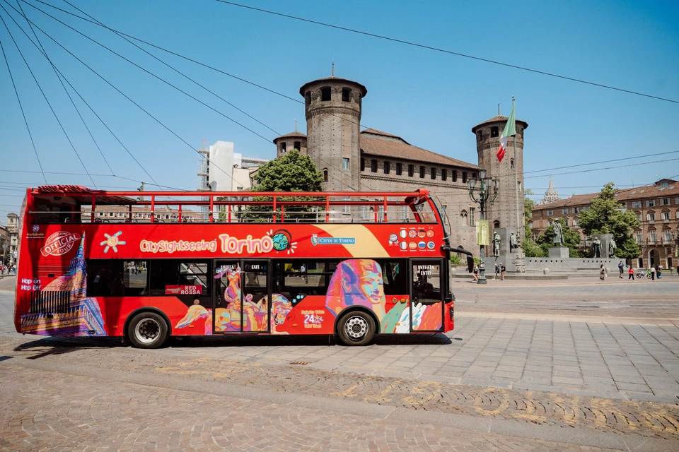 City Sightseeing: Fiat Historic Center Entrance and Turin Hop-On, Hop-Off Bus Ticket