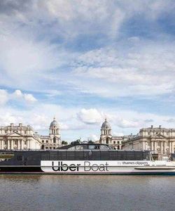 Uber Boat by Thames Clippers: London 360 Return Boat Trip & City Sightseeing Hop-On, Hop-Off 1-Day Bus PASS