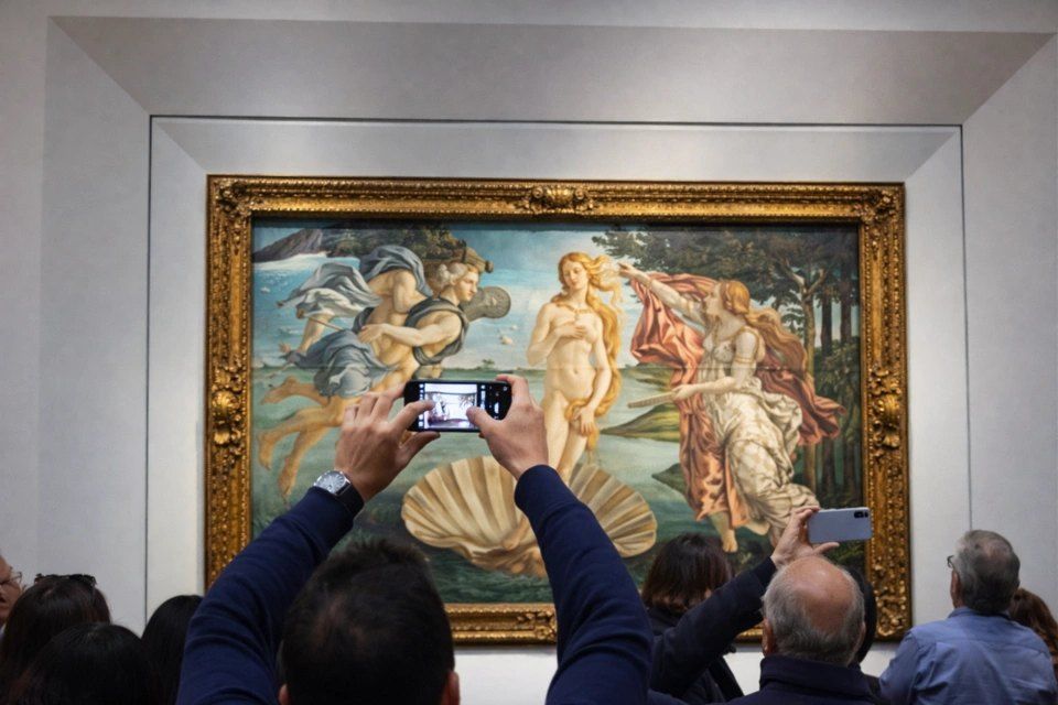 Florence Guided Walking Tour & Uffizi Ticket with Mobile-Guided Tour