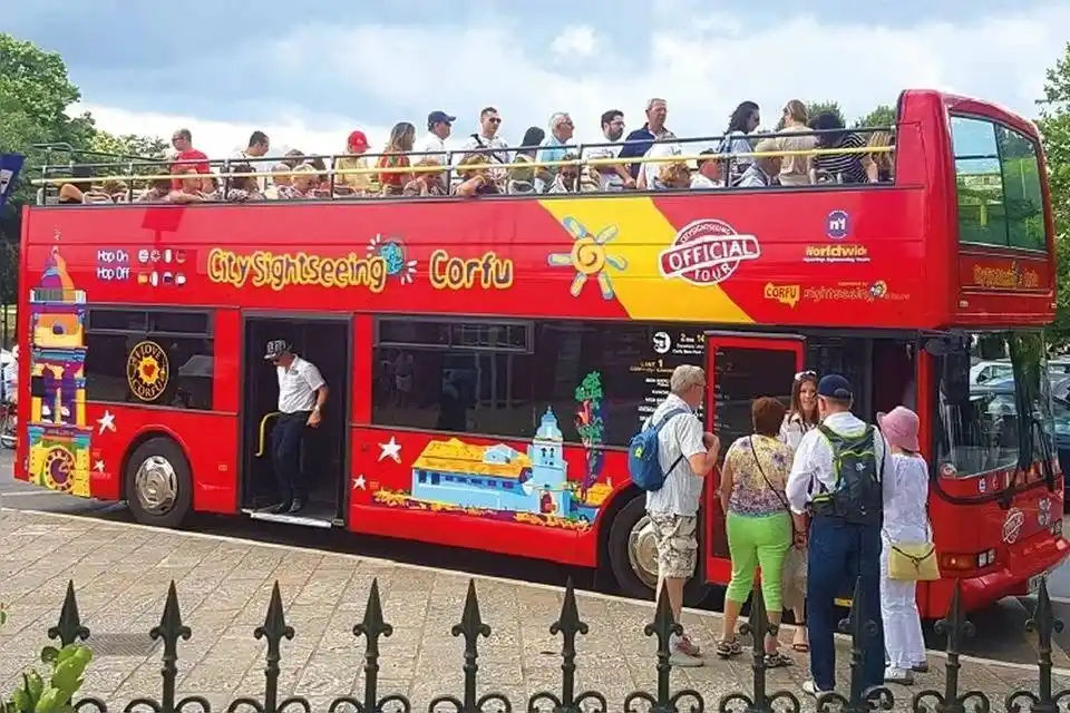 City Sightseeing: Pelaokastritsa Excursion + Hop-On, Hop-Off Corfu Ticket