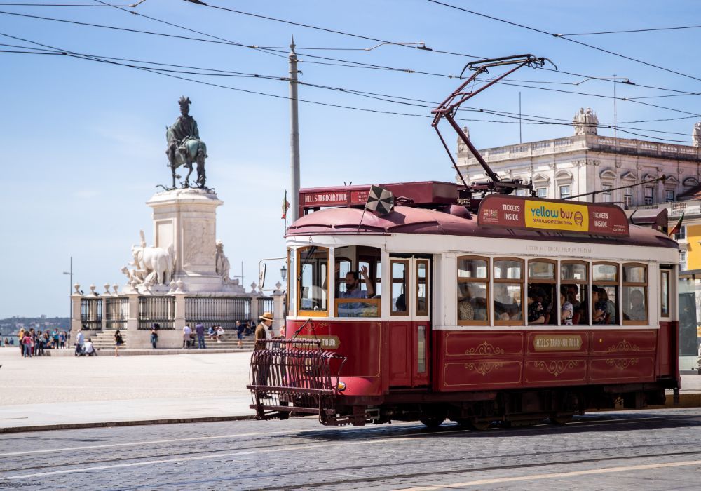 Yellow Bus: Lisbon Hop-On, Hop-Off Bus with Hill Tramcar