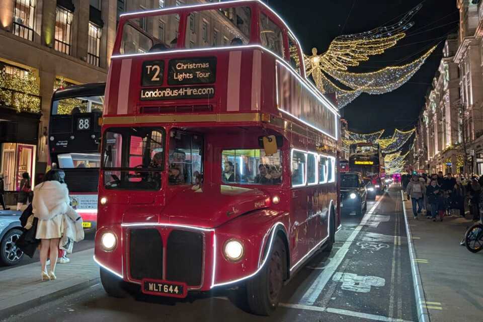 Christmas Lights Tour By Vintage Bus