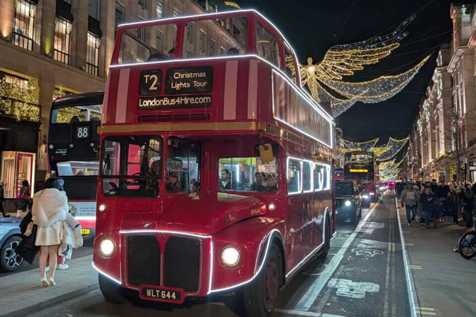 Christmas Lights Tour By Vintage Bus