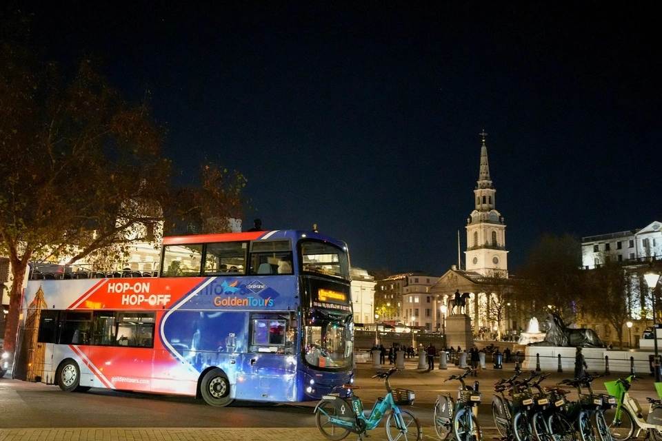 Golden Tours: London By Night Open Top Bus Tour
