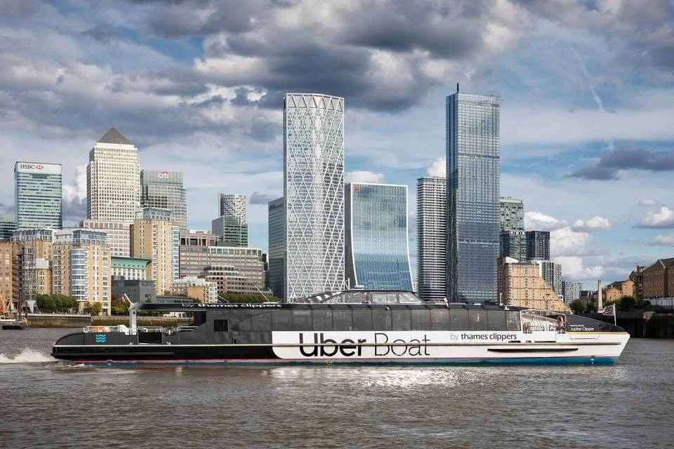 Uber Boat by Thames Clippers: Return Boat River Ticket + See London by Night Bus Tour