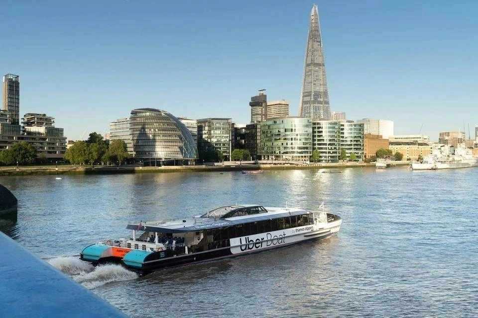 Uber Boat by Thames Clippers: Single Boat River Ticket + See London by Night Bus Tour