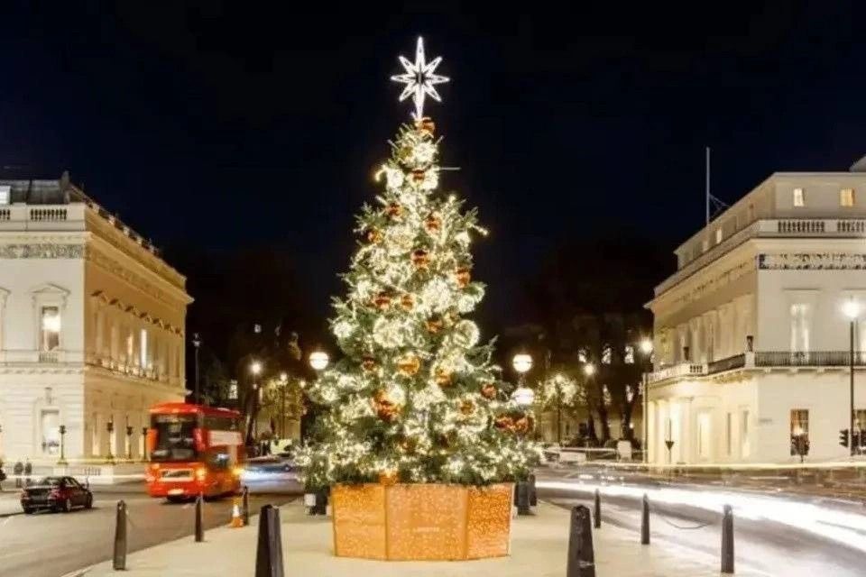 London Christmas Lights Tour Golden Tour Christmas Lights London by