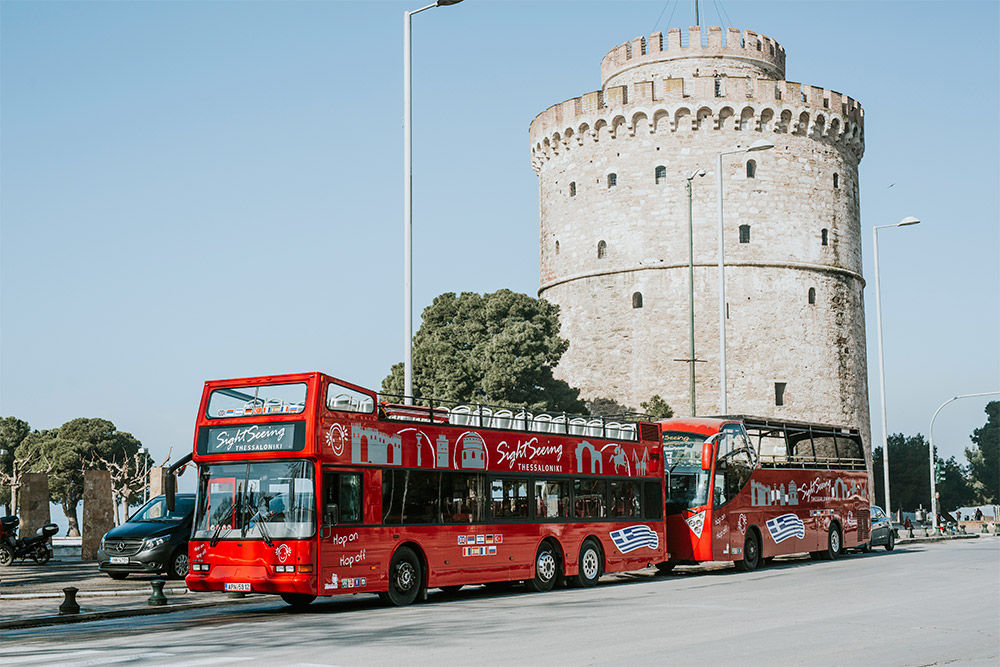 Sightseeing Thessaloniki: Open-Top Hop-On, Hop-Off Bus Tour