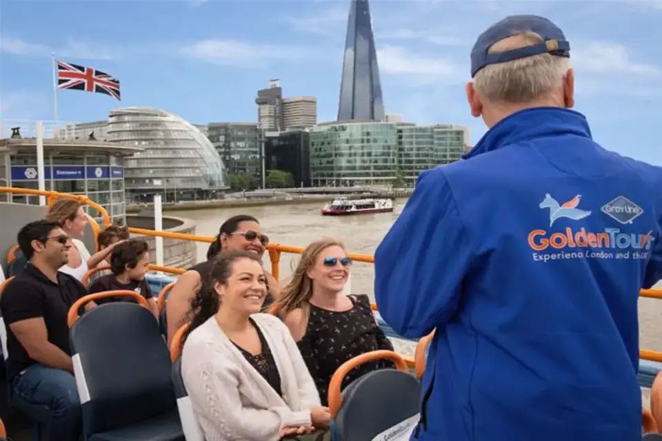 Golden Tours: Open-Top London Panoramic Bus Tour with Live Guide