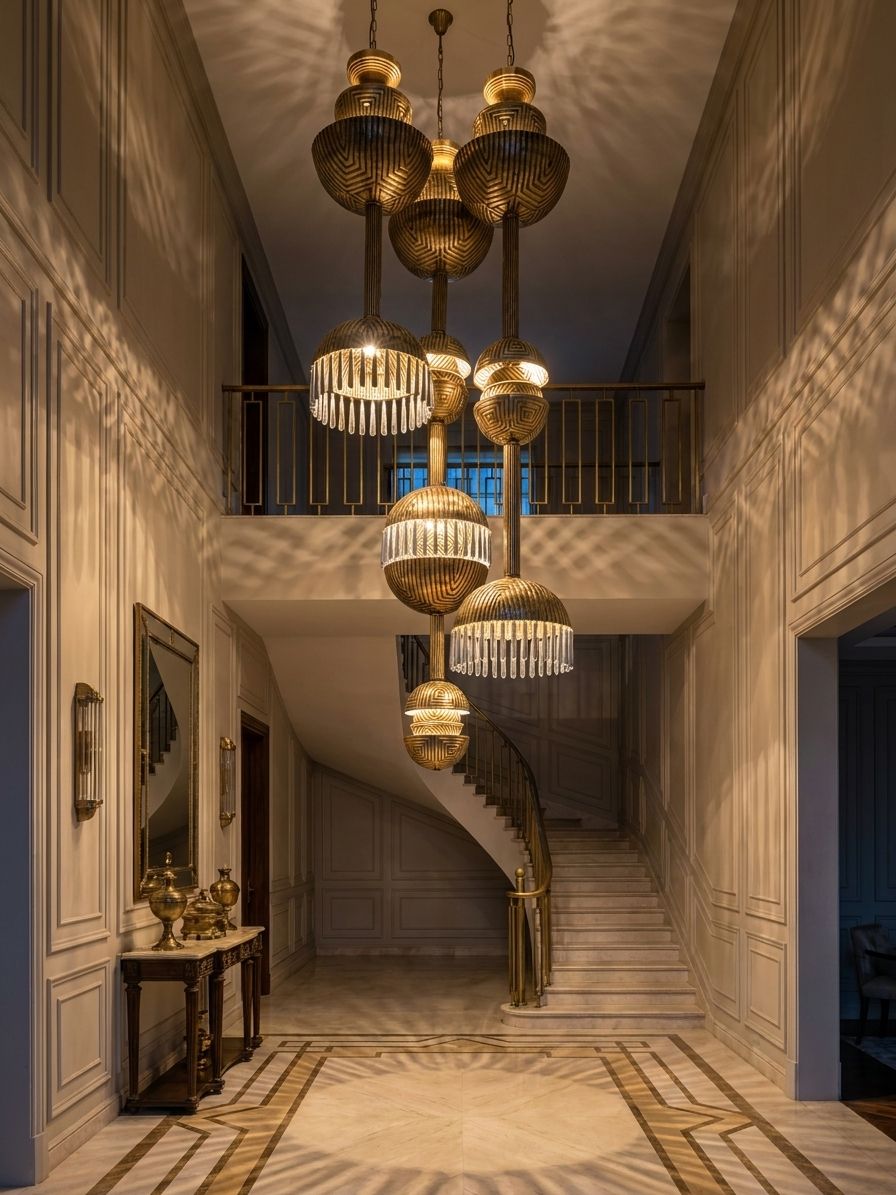 Brass Geometric Cluster lifestyle