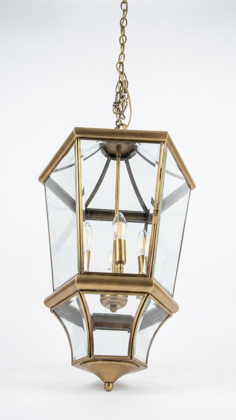Brass Hexagon Lantern