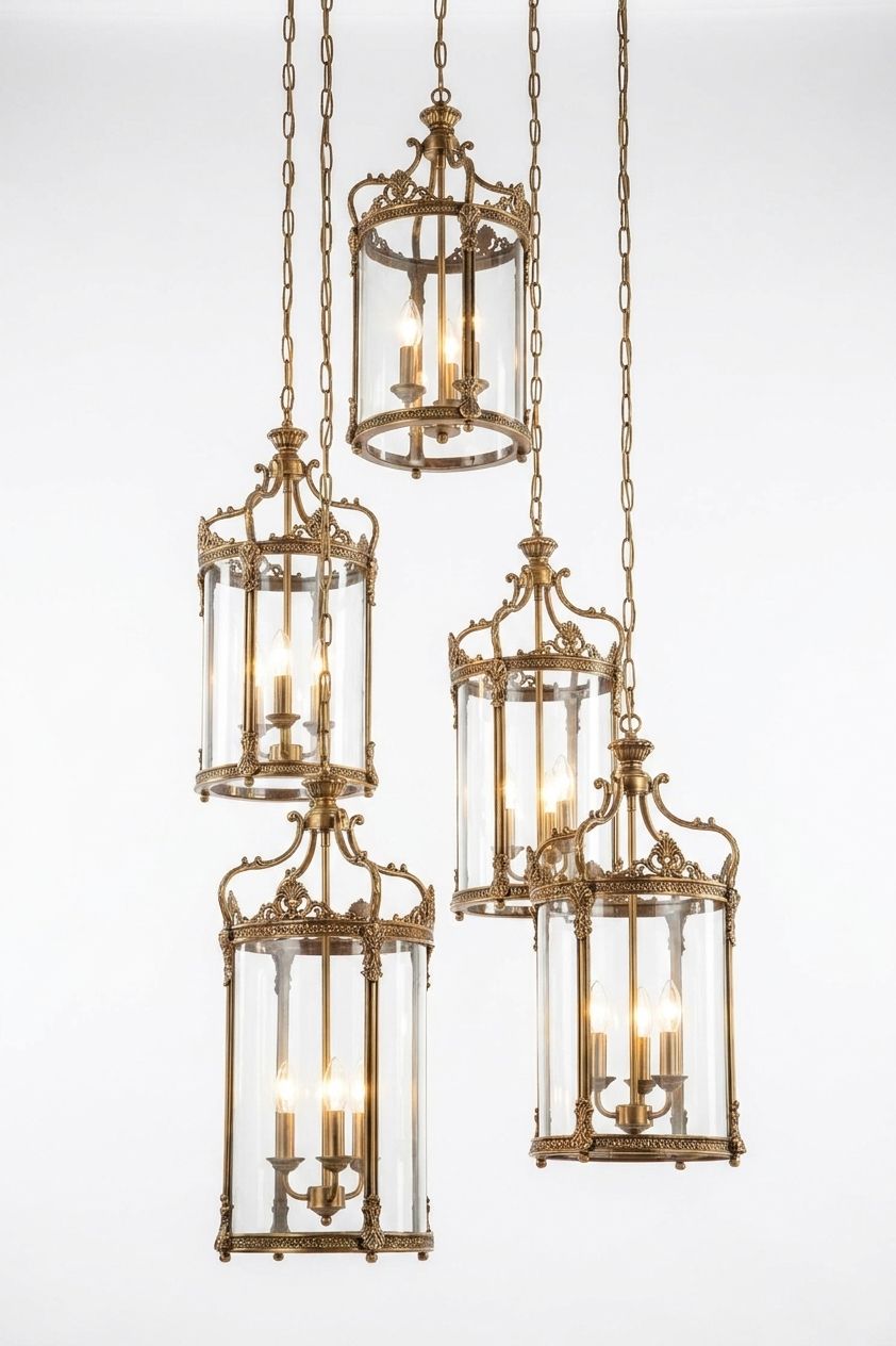 Brass Lantern Cascade
