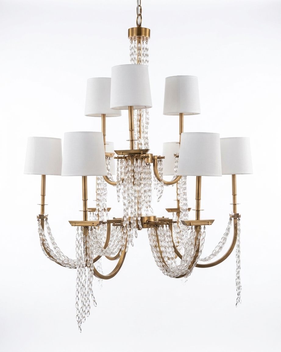 Crystal Cascade Chandelier