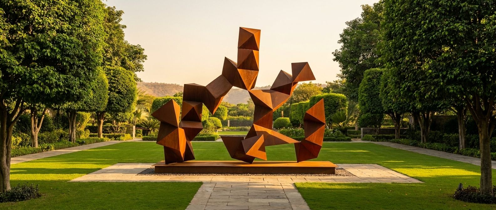 Corten steel sculpture
