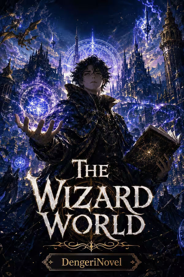 Cover novel The Wizard World Bahasa Indonesia