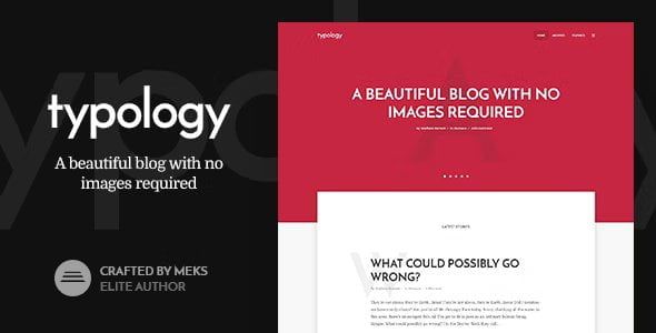 Typology - Minimalist Blog & Text Based Theme for WordPress