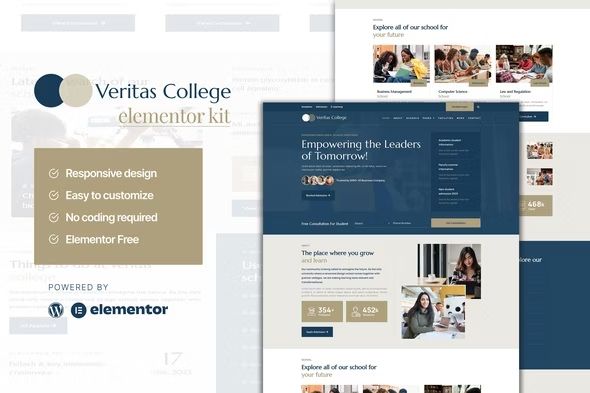 Veritas – University and School Elementor Template Kit
