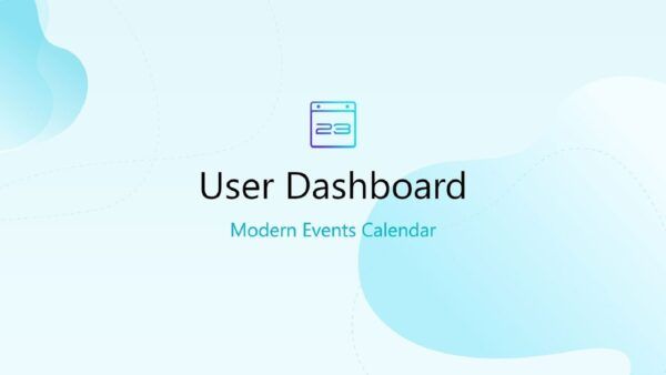 MEC – User Dashboard Addon