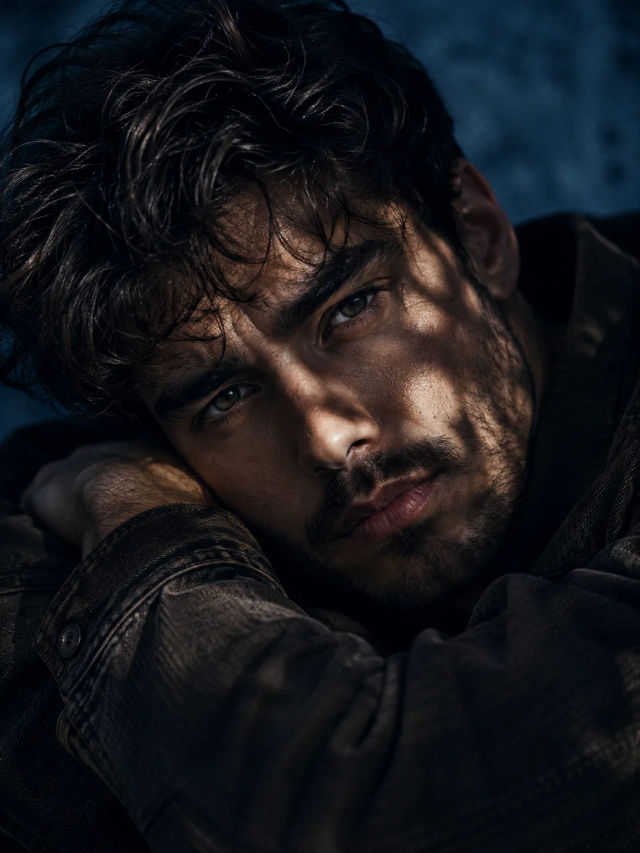 Cinematic Chiaroscuro Close-Up Portrait (Melancholic Editorial Style) — ChatGPT prompt | pineprompts.com