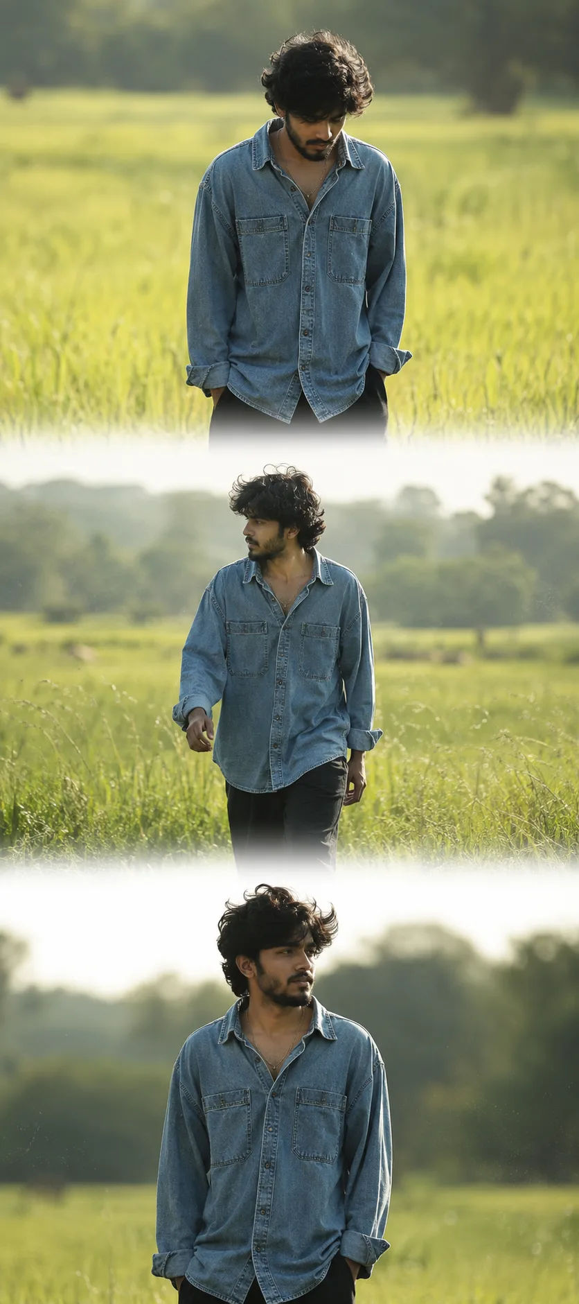 Dreamy Editorial Portrait in Nature
