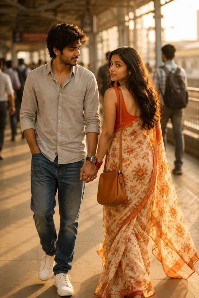 Realistic Street Couple Photoshoot with Creamy Bokeh — ChatGPT prompt | pineprompts.com