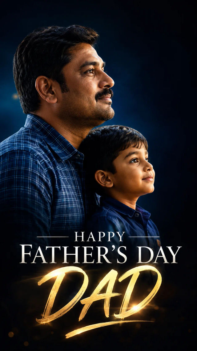 Cinematic Father & Son Tribute Poster — ChatGPT prompt | pineprompts.com