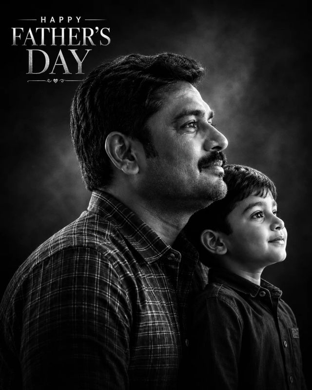 Cinematic Black & White Father & Son Portrait — ChatGPT prompt | pineprompts.com