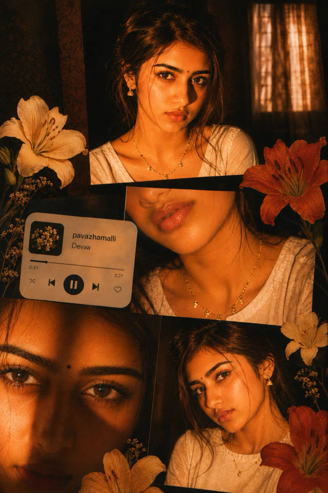 Golden Amber Night Portrait Collage Aesthetic — ChatGPT prompt | pineprompts.com