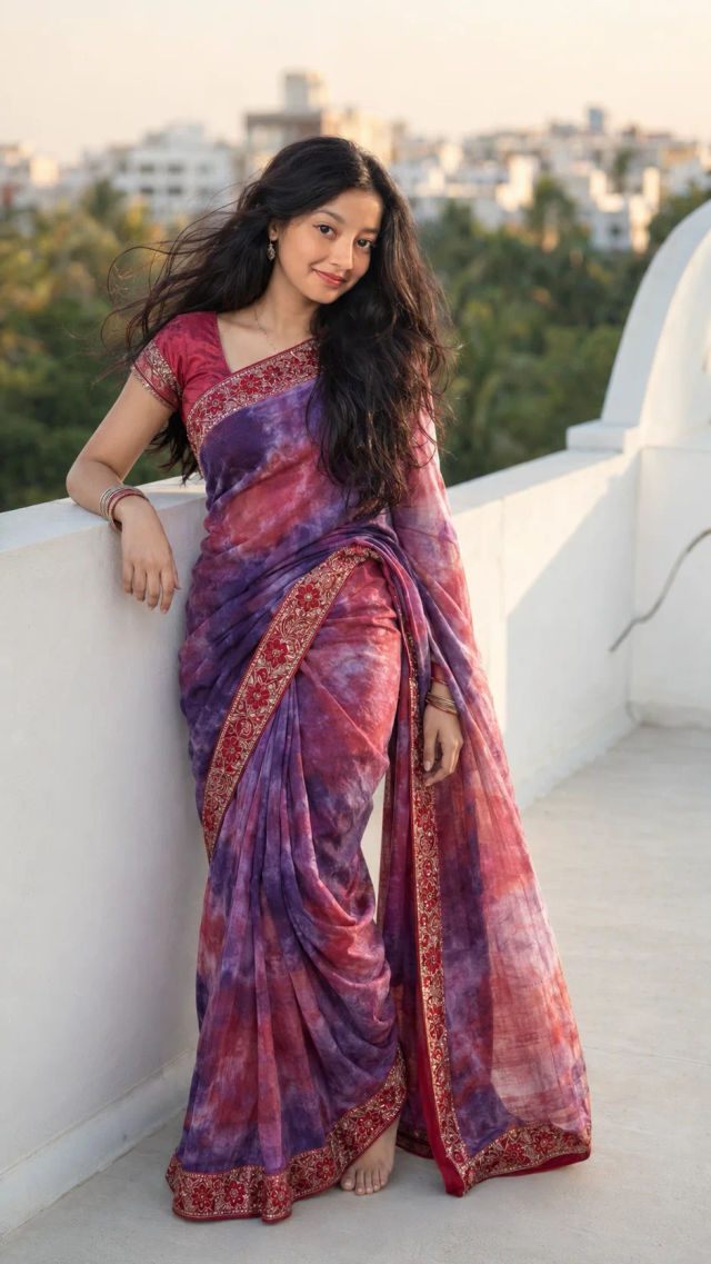 Traditional Saree Fashion Editorial — ChatGPT prompt | pineprompts.com