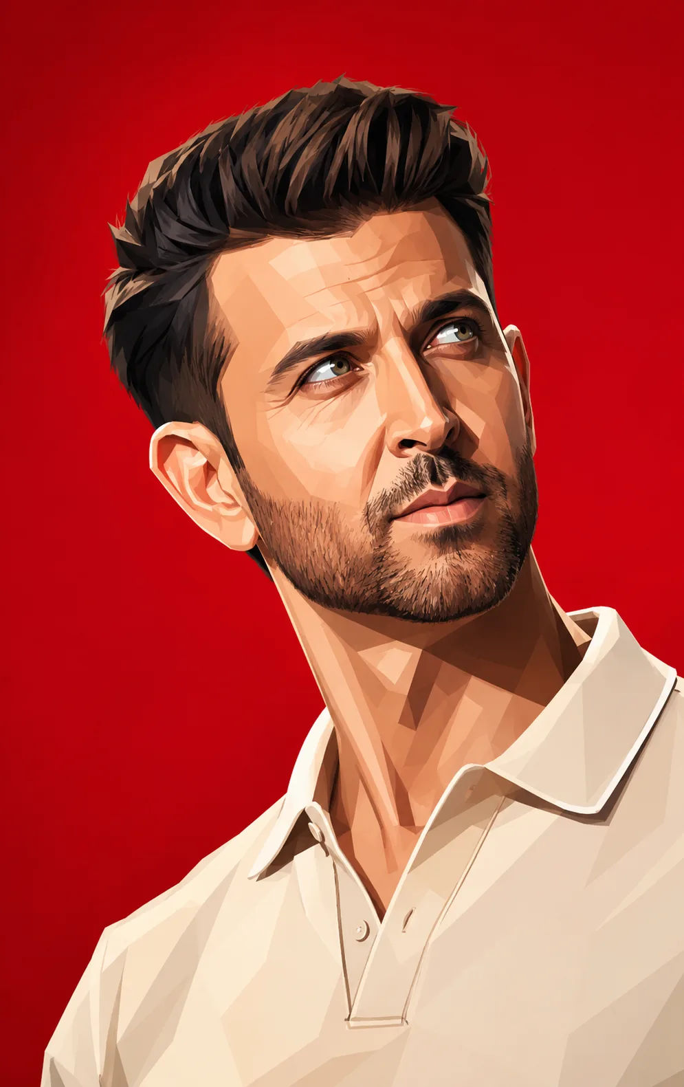 Geometric 3D Caricature Portrait