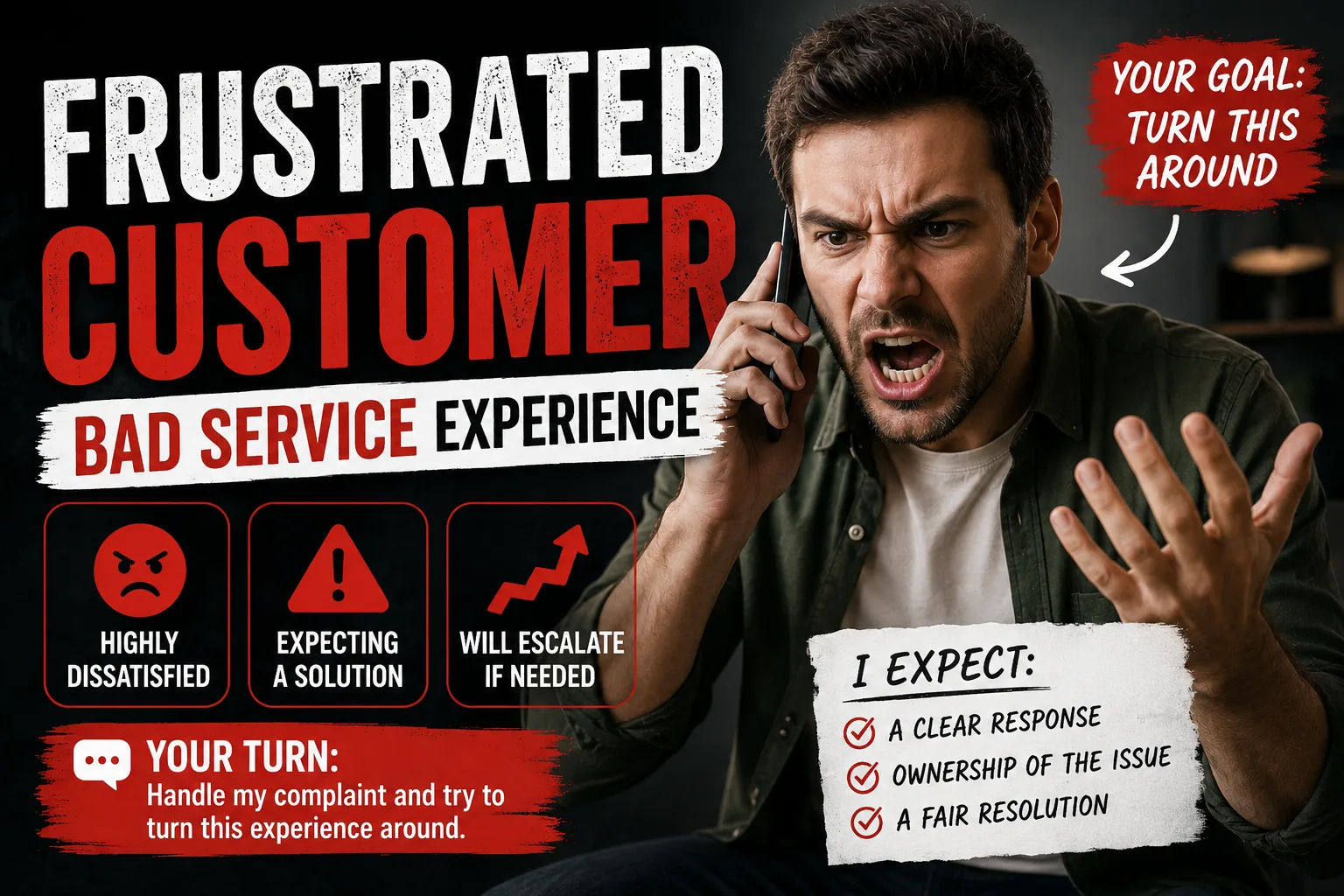Tough Customer Role Simulation
