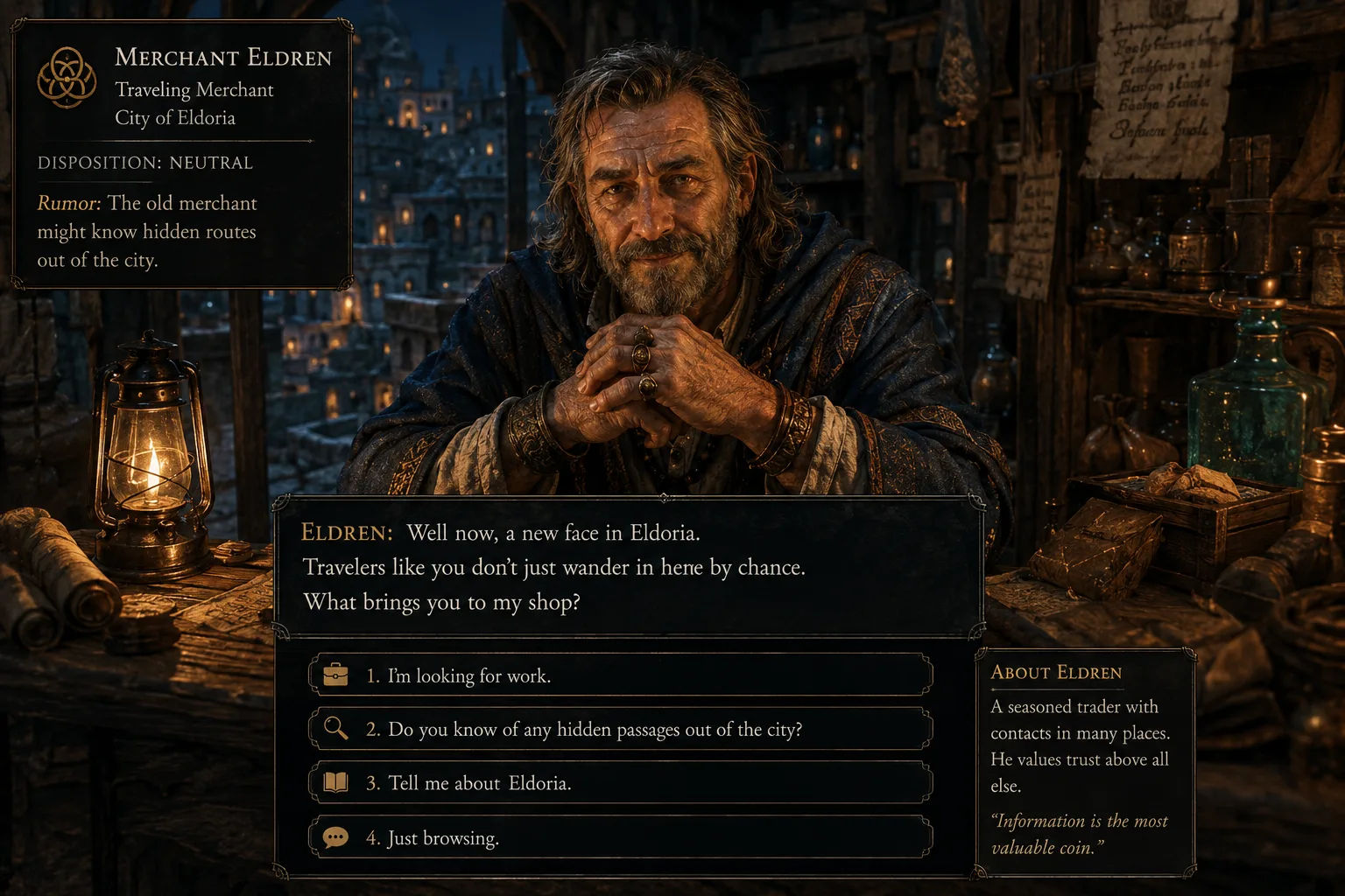 Fictional World NPC Dialogue