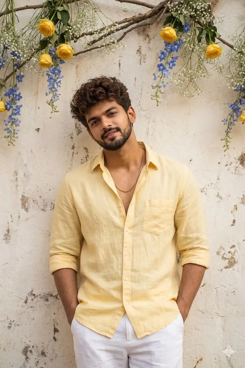 Soft Bloom Confidence: Casual Elegance in Yellow & White