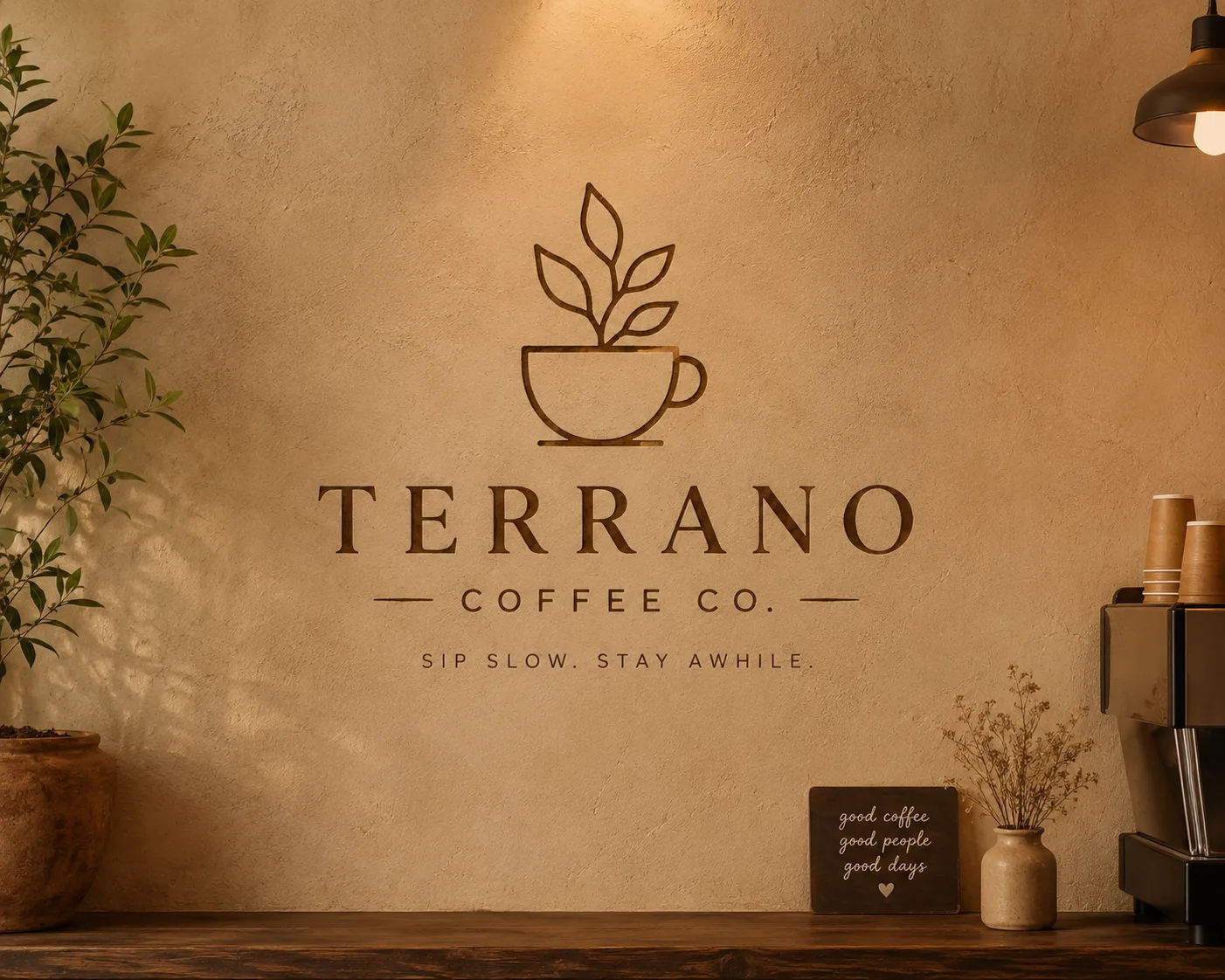 Minimal Coffee Brand Logo