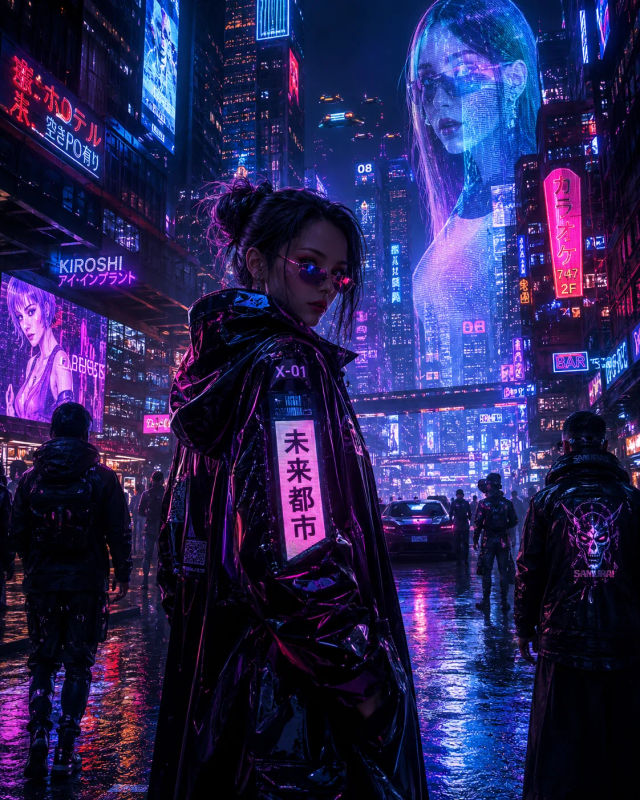Cyberpunk Character Portrait — Gemini prompt | pineprompts.com