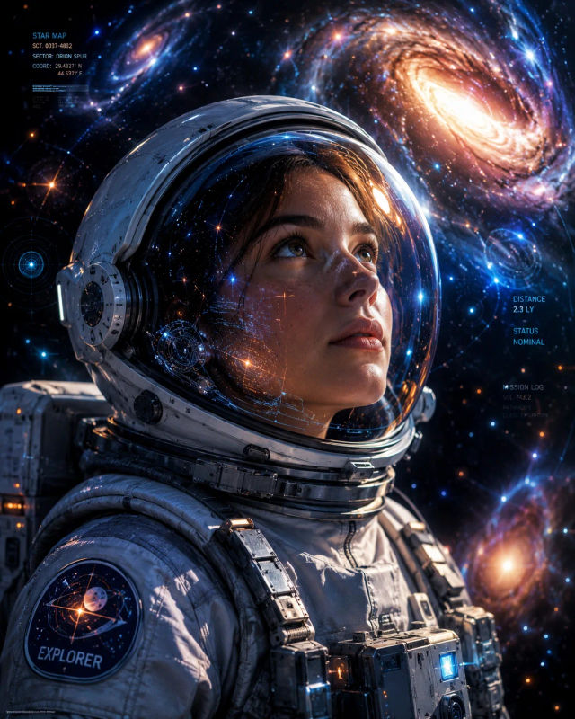 Space Explorer Portrait — Gemini prompt | pineprompts.com