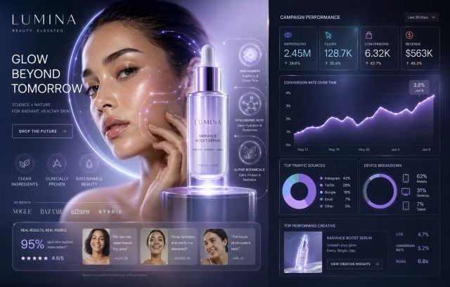 Beauty Brand Conversion Ads — ChatGPT prompt | pineprompts.com