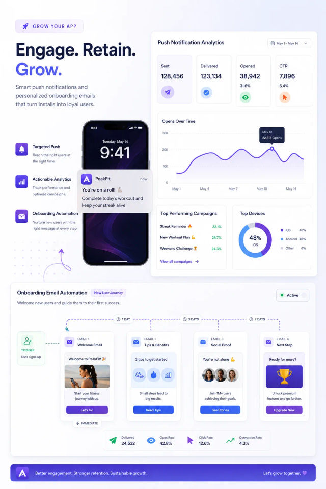 Mobile App Retention Emails — ChatGPT prompt | pineprompts.com