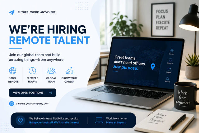 Remote Job Hiring Banner — ChatGPT prompt | pineprompts.com