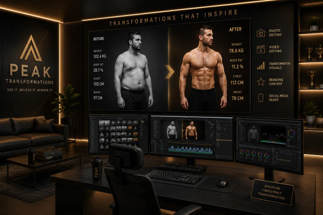 Fitness Transformation Edit — Gemini prompt | pineprompts.com