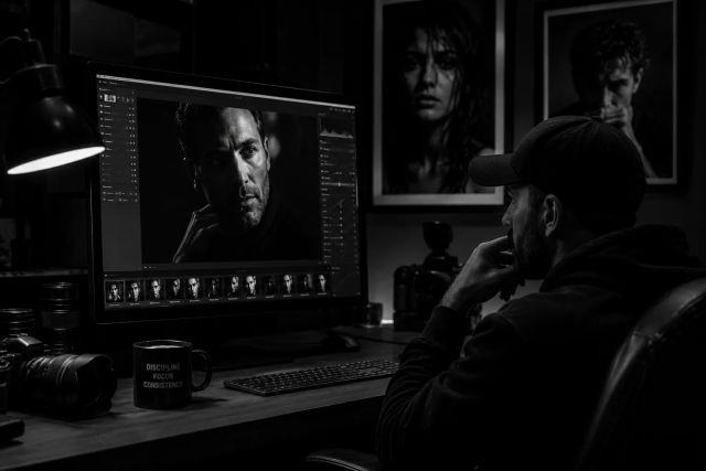 Black And White Cinematic Edit — Gemini prompt | pineprompts.com