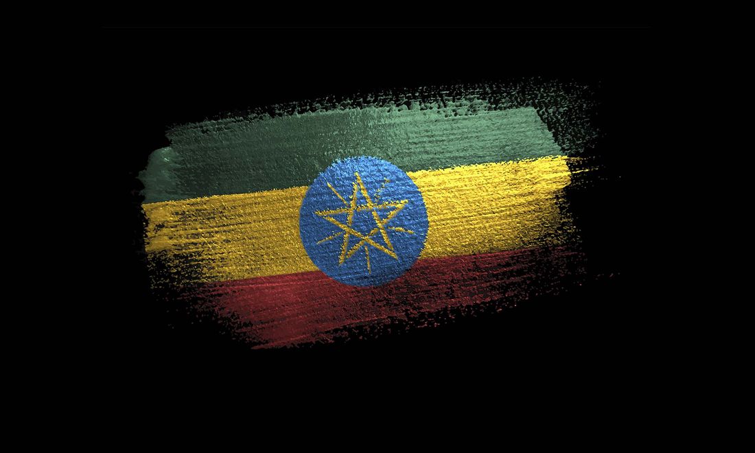 Äthiopische Flagge Äthiopische Flagge